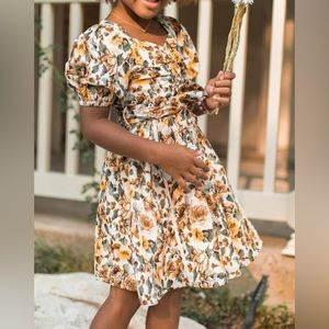Ivy City Co Little Girl’s Marigold Floral Dress